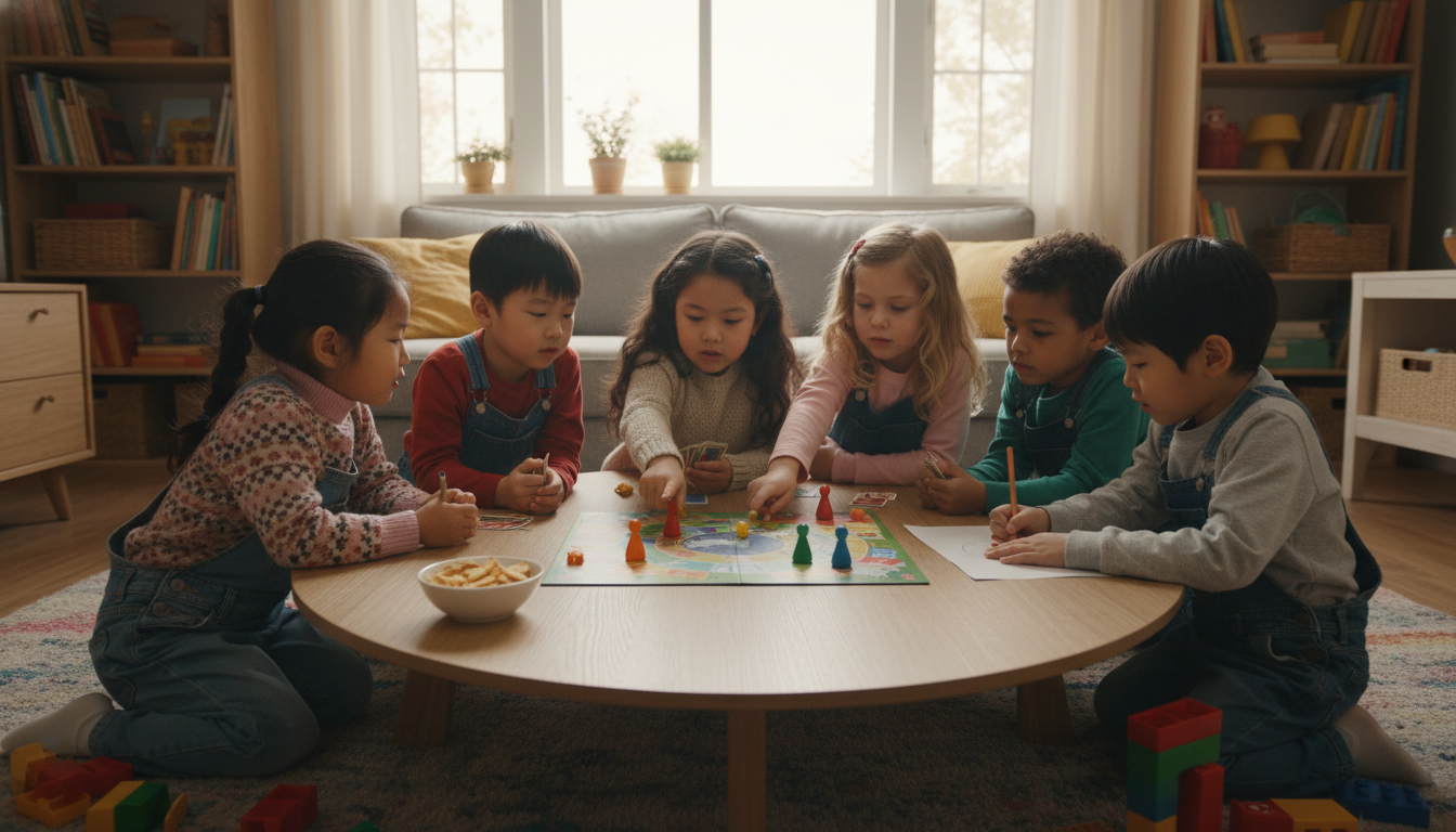 Developmental Benefits of Interactive Family Board Games visual summary