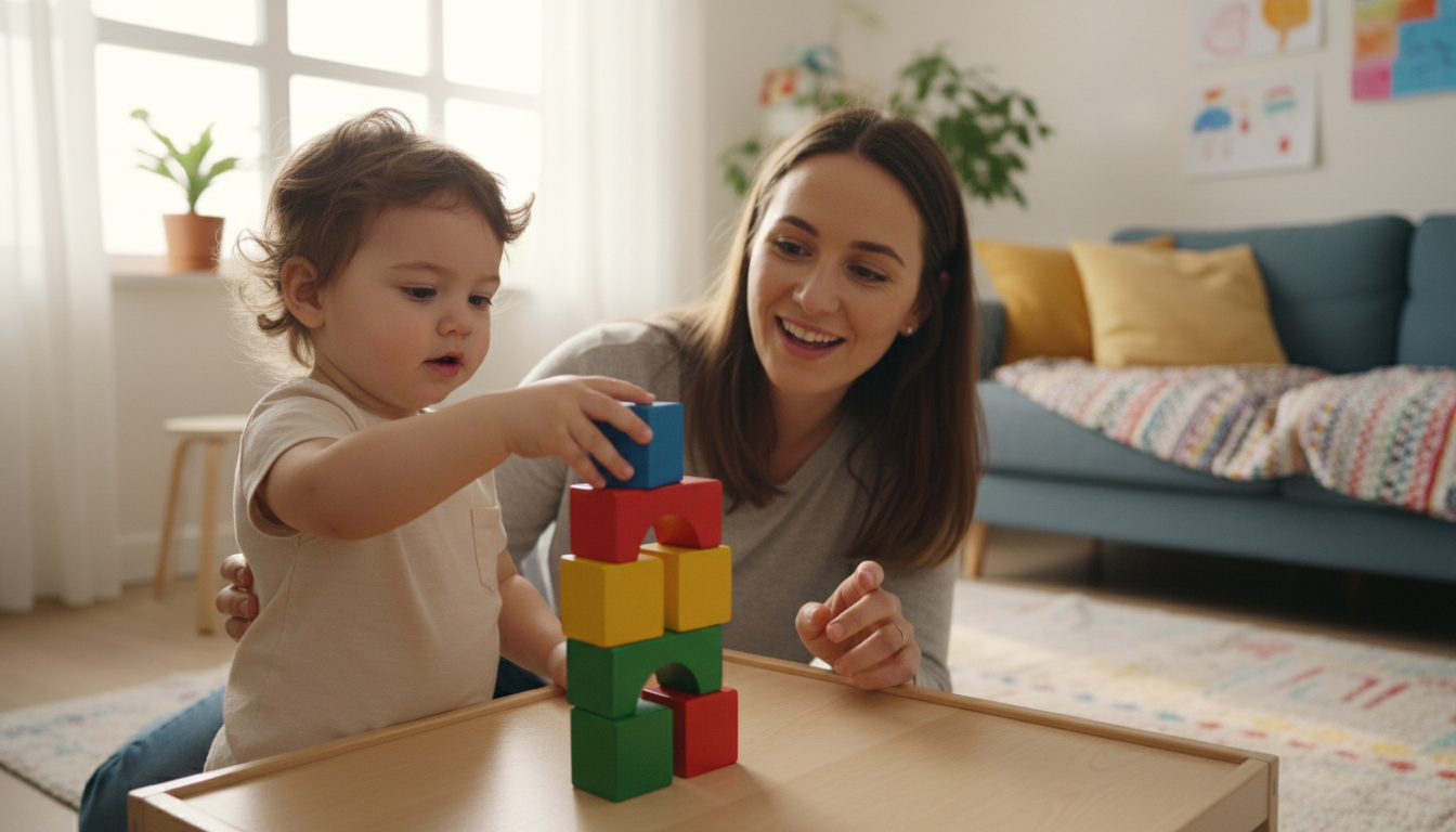Building Bright Beginnings: Why Baby Stacking Toys for Toddlers Matter colorful toddler stacking play