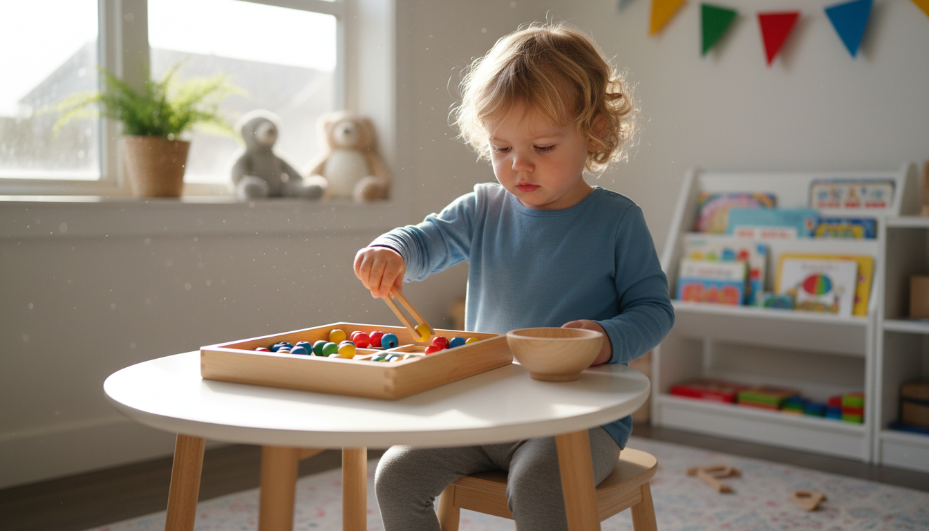 Why Playtime Drives Toddler Development toddler exploring toy