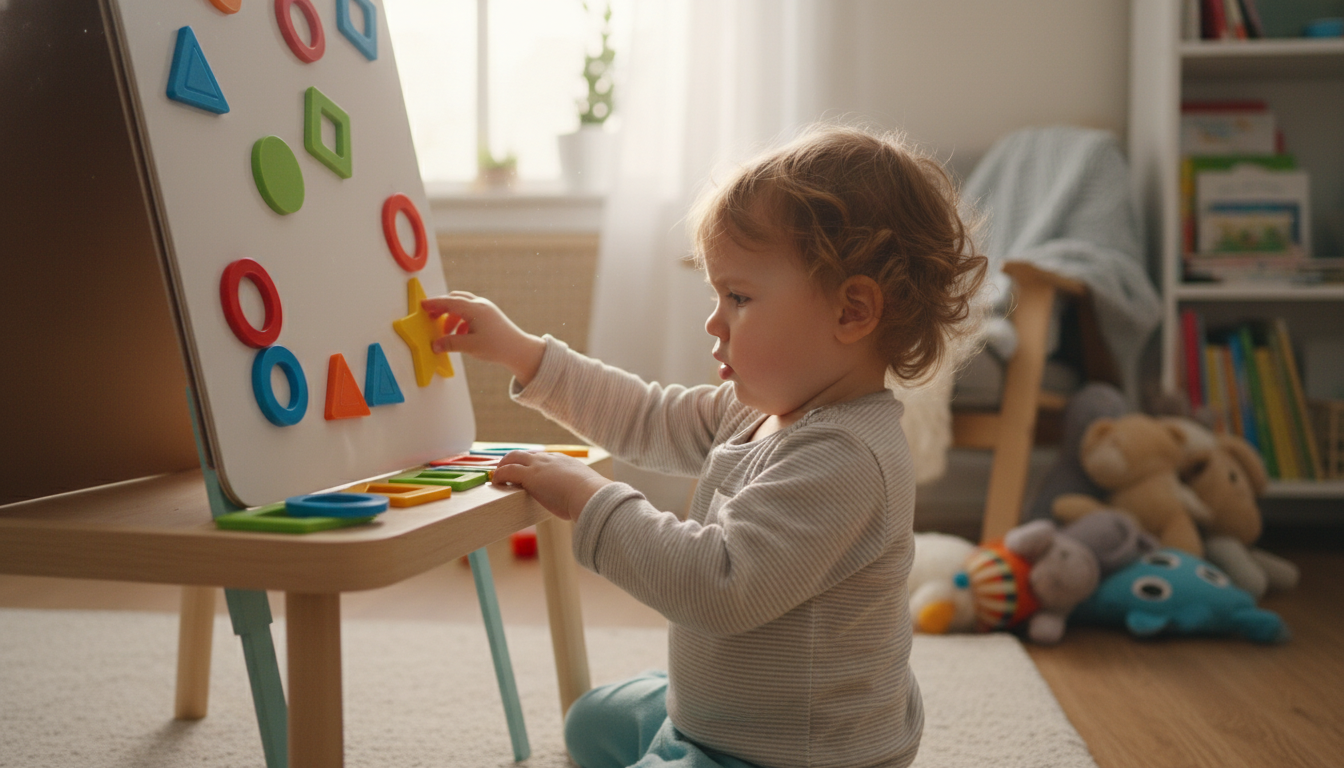 Why Developmental Skills Grow Best Through Play – children playing with magnets