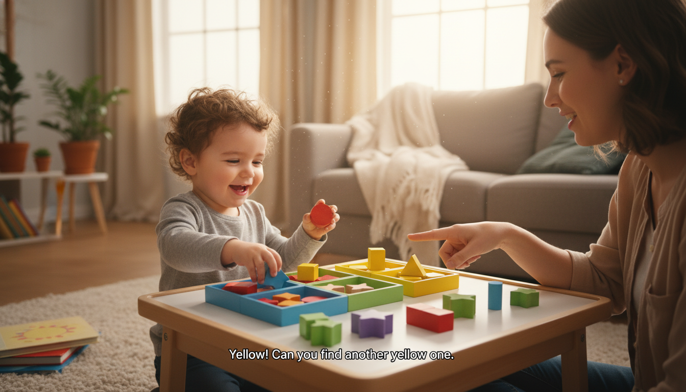 Why Sorting and Matching Are Vital in Early Childhood colorful apples and matching tree