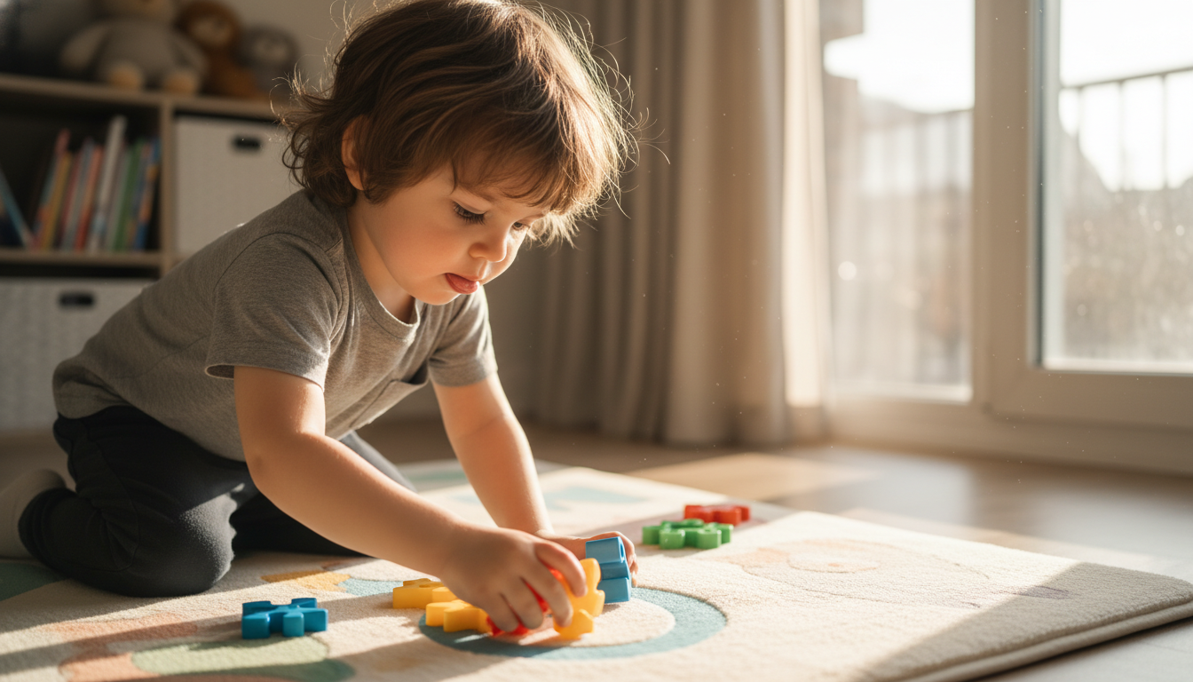 Developmental Benefits of Educational Puzzle Toys for Toddlers and Older Kids happy child playing puzzle