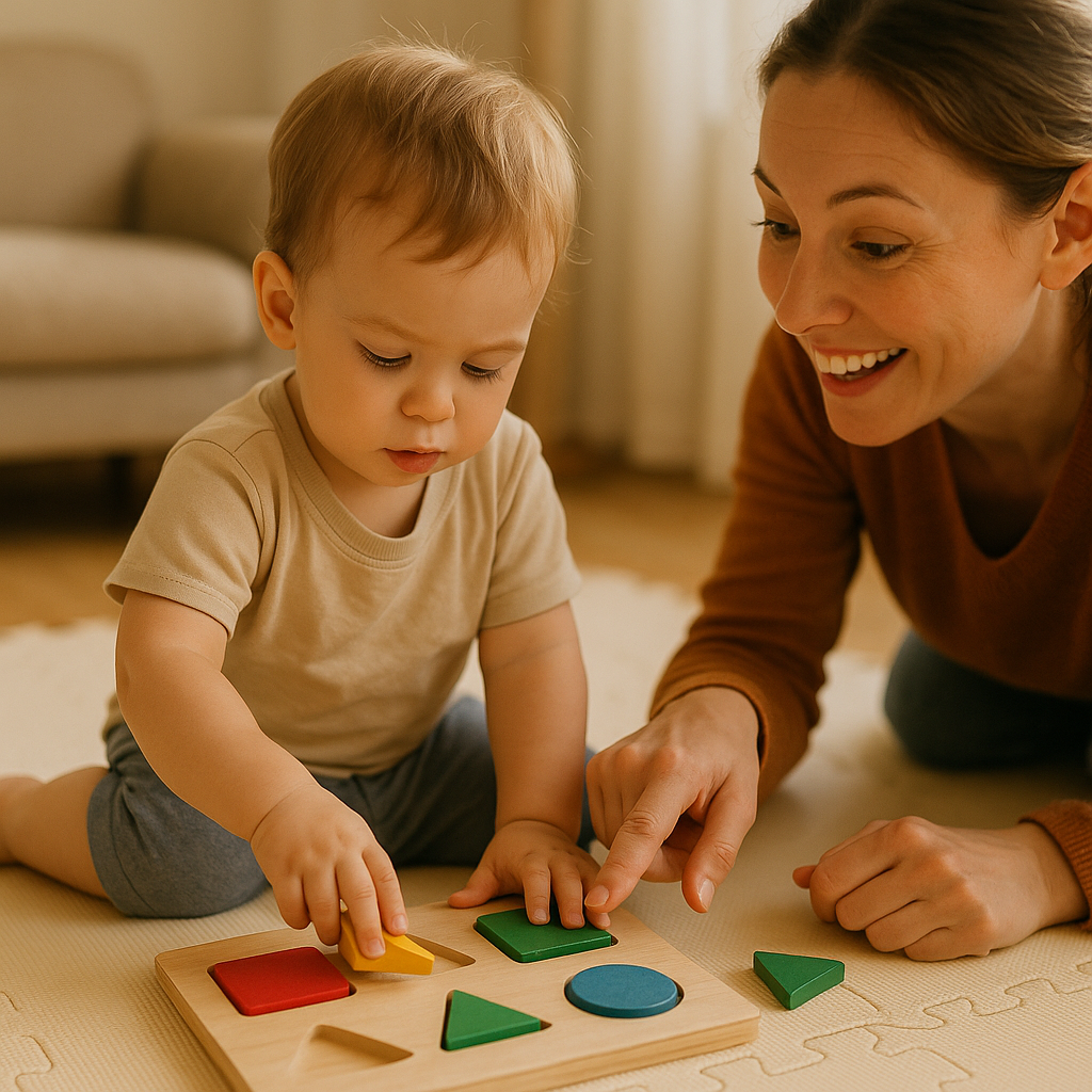 Why Prioritize Fine Motor Skills, Spatial Awareness, and Problem-Solving? toddler playing with wooden toy