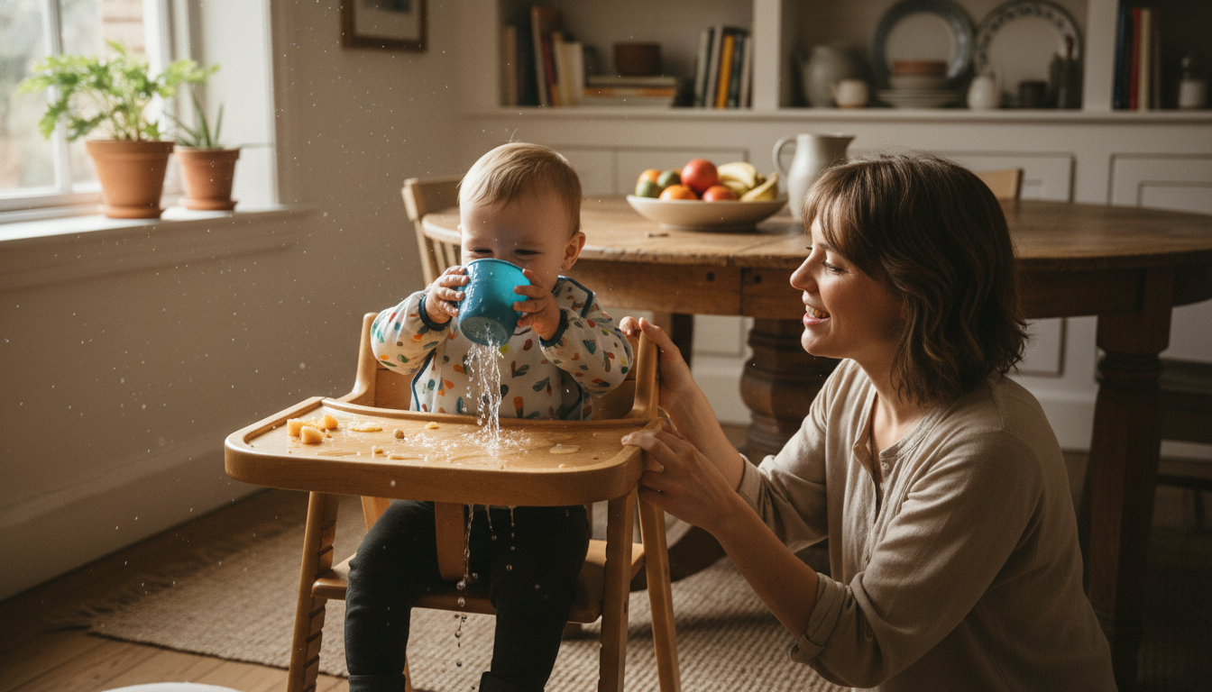 Meet the ezpz Mini Cup + Straw Training System for Toddlers – toddler with training cup