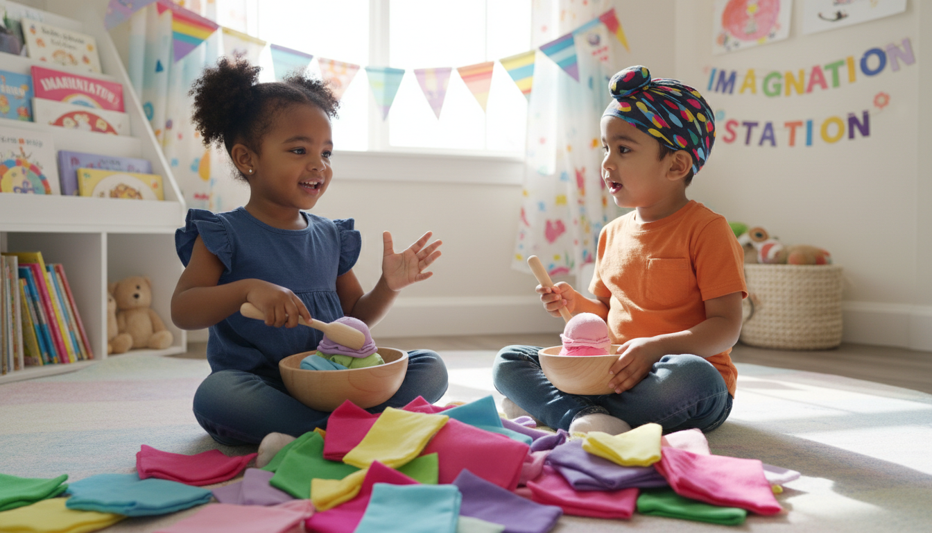 Spotlight Melissa & Doug Wooden Ice Cream Counter Playset vivid colorful playset