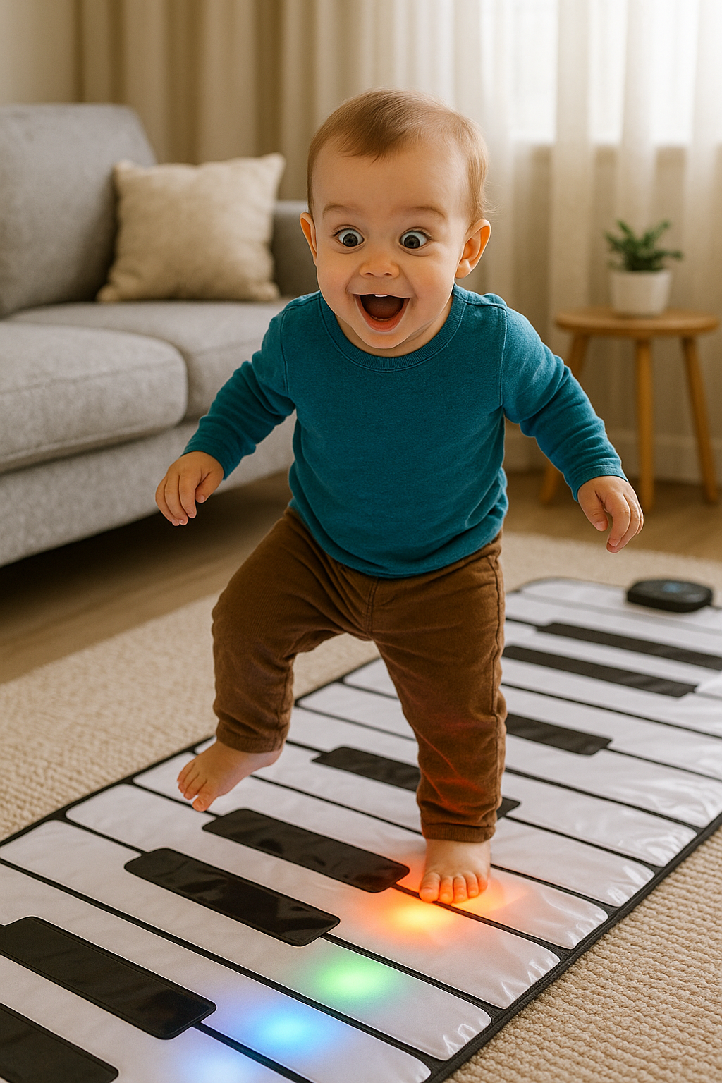 Meet the M SANMERSEN Musical Piano Playmat foldable colorful mat