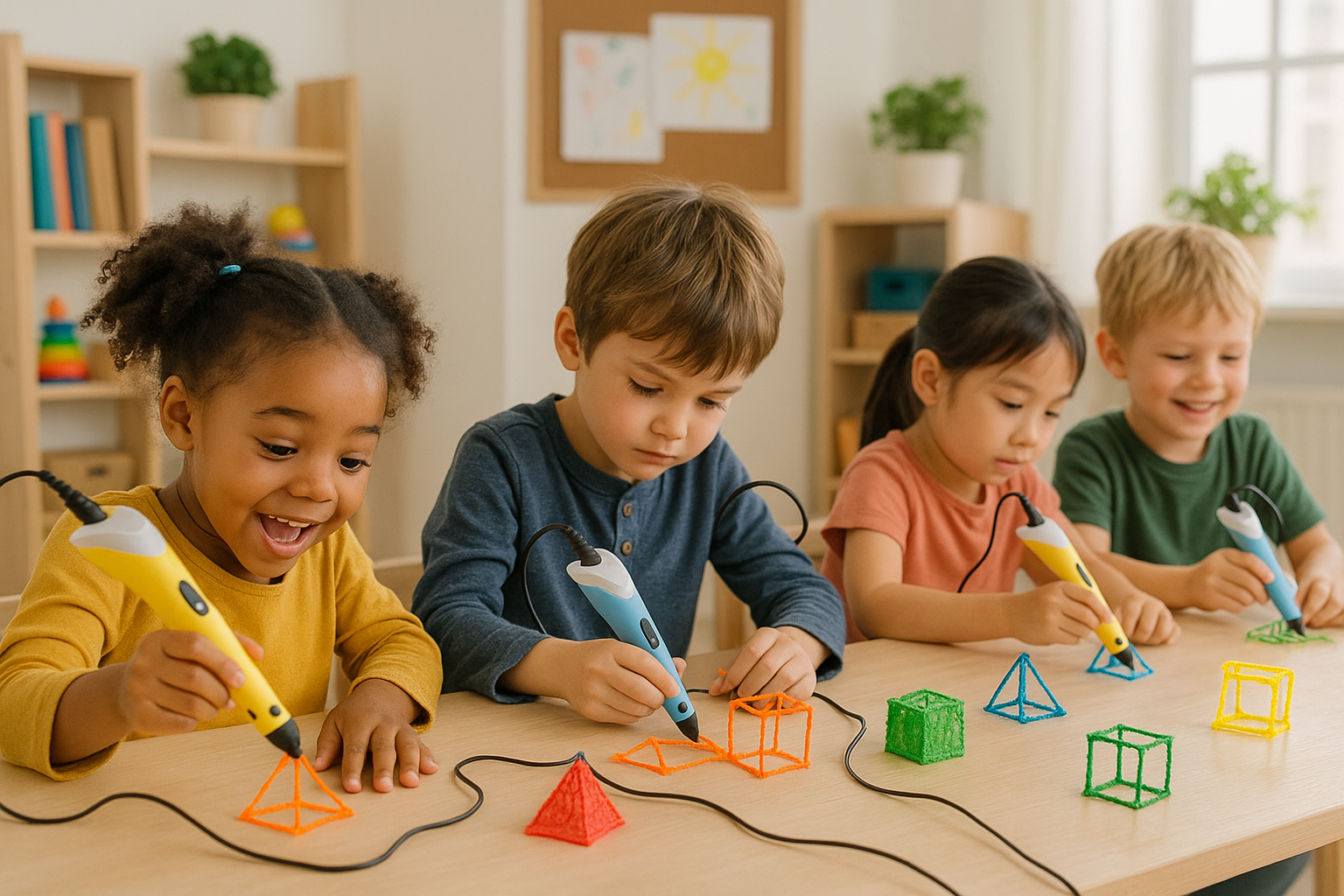 Research-Backed Benefits Why Play and STEM Matter children crafting shapes