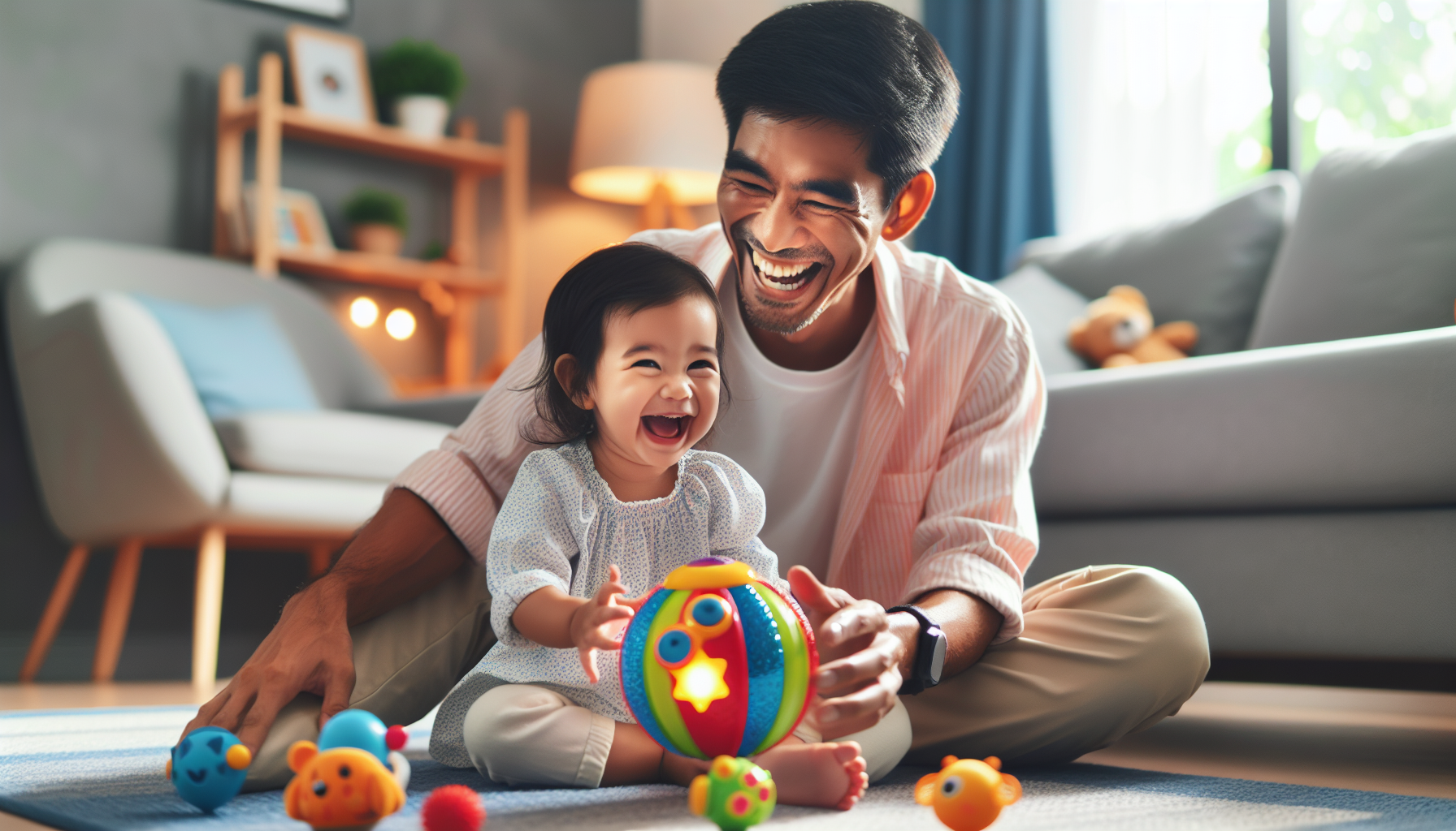 Expert Insights on Interactive and Musical Educational Toys – baby with musical toy