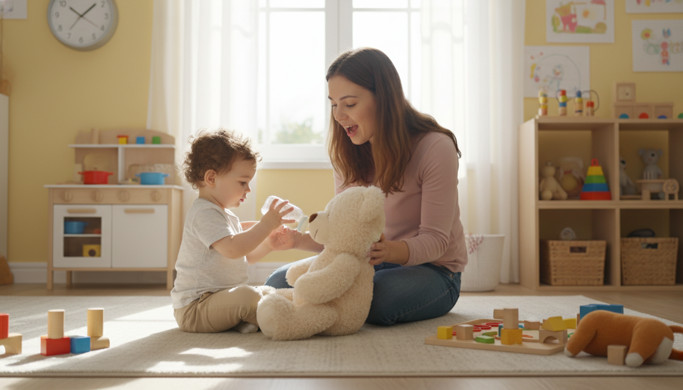 Research Highlights Play’s Role in Early Learning toddler playing together