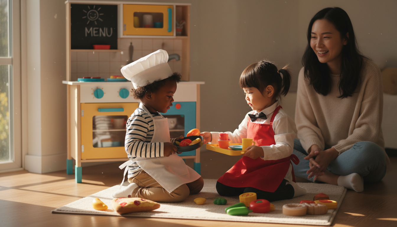 What Experts Say About Pretend Play Kitchens and Toy Cutting Sets – expert advice illustration