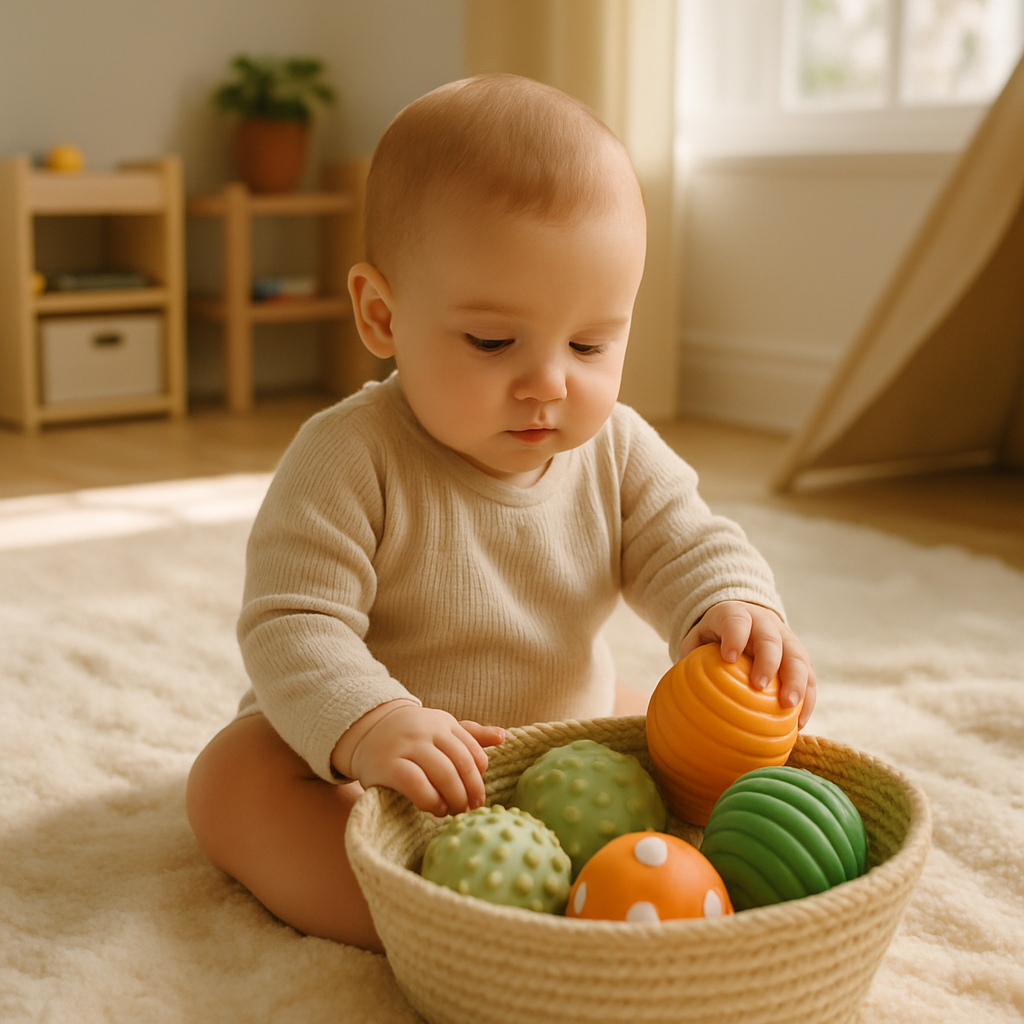 Why Sensory and Teething Toys Are Developmental Must-Haves baby playing with toy