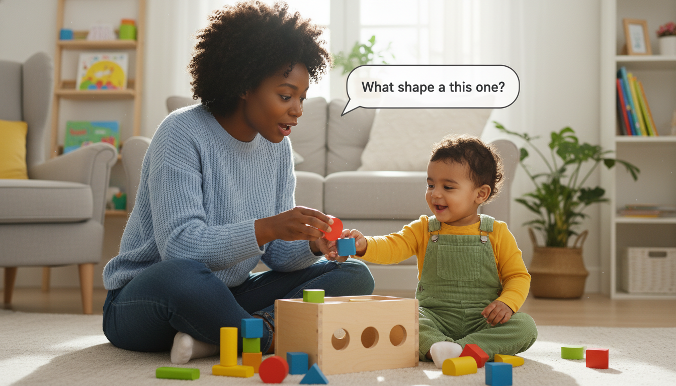 What Research Says About Montessori Sorting Toys toddler playing with wooden apples and tweezers