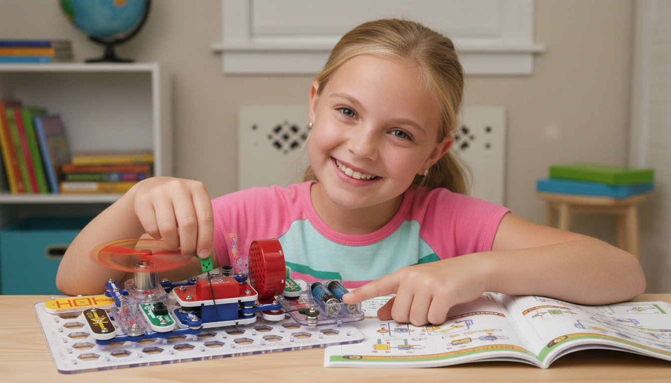 Snap Circuits Jr. SC-100 Electronics Kit for Kids 8+