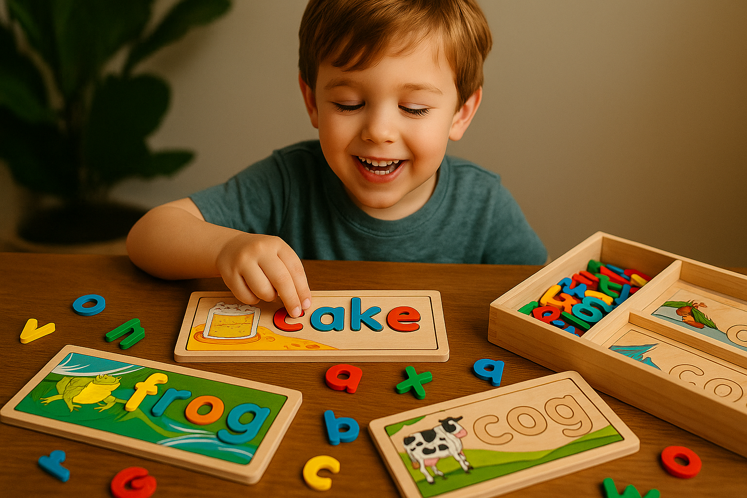 Melissa & Doug See & Spell Wooden Educational Toy