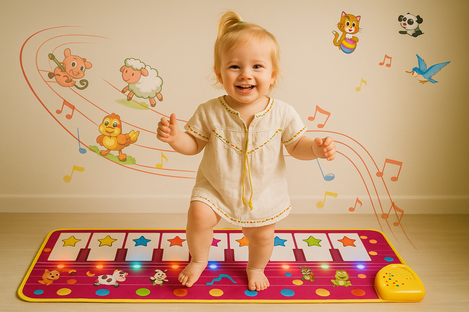 M SANMERSEN Musical Piano Playmat for Toddlers