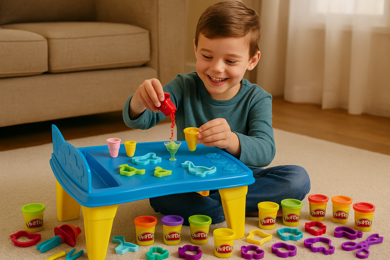 Play-Doh Play 'n Store Activity Table with 25+ Accessories