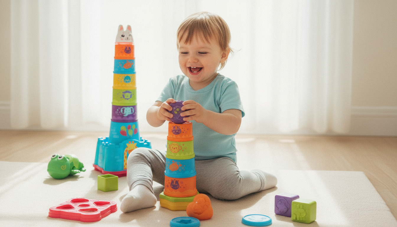 Baby Stacking and Nesting Cup Shape Sorter Toy