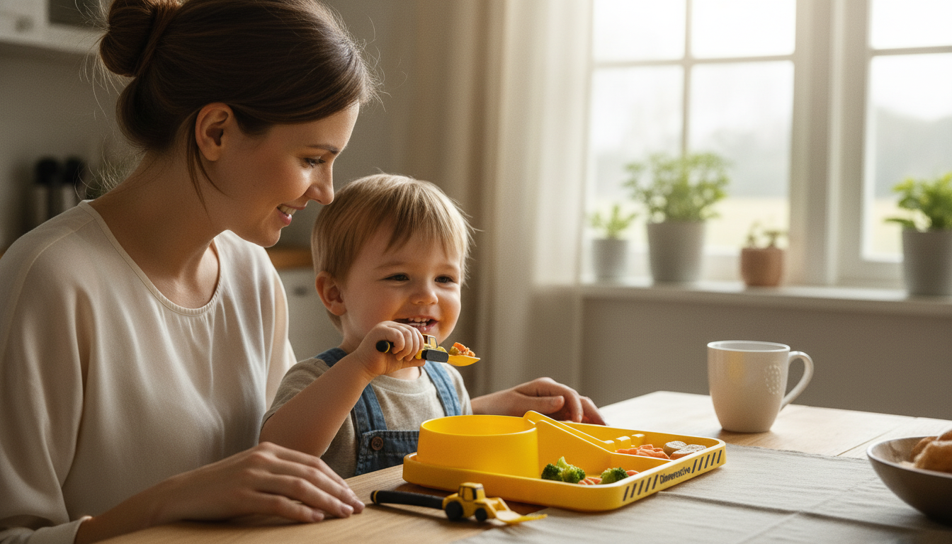 Dinneractive Construction Themed Toddler Dining Set