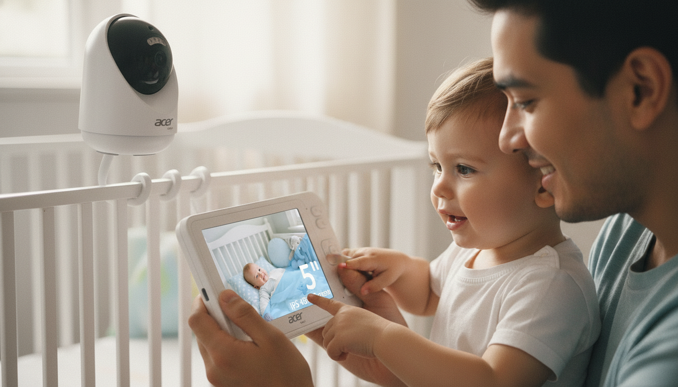 Acer 5” Smart Baby Monitor with 1080P Camera and Audio